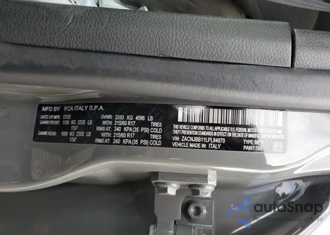 2020 Jeep Renegade Latitude from USA, damaged, VIN ZACNJBB11LPL84970